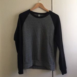 Alternative Apparel baseball crew neck
